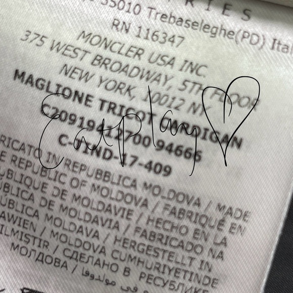 Moncler Maglione Tricot Cardigan Puffer Down Hybrid Jacket Black Size Large - Picture 13 of 17